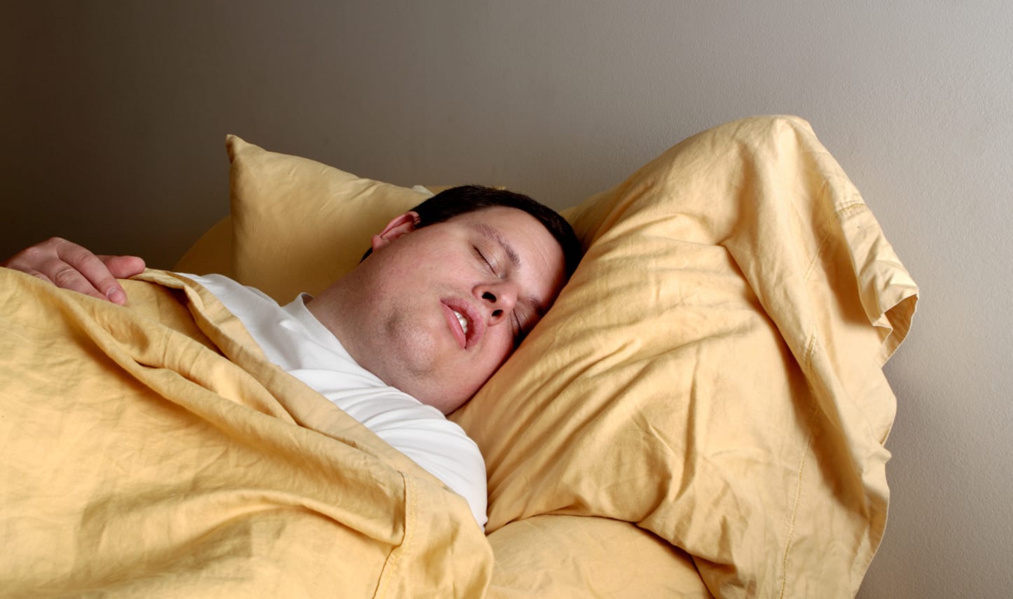 man sleeping